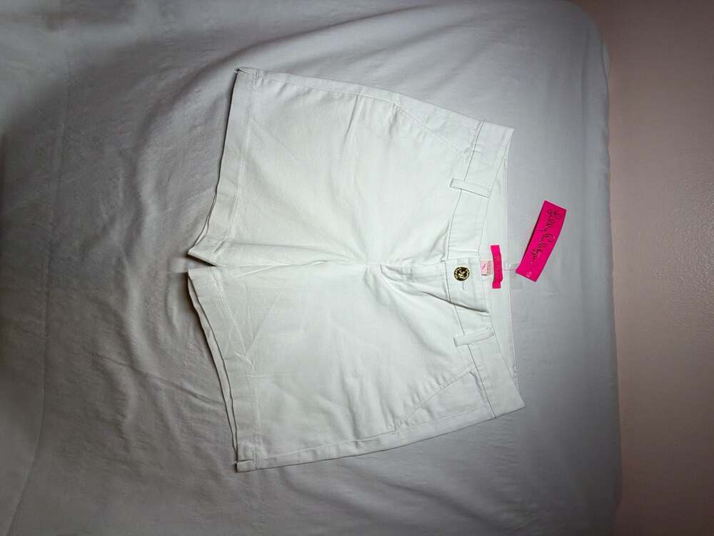 Lilly Pulitzer Jayne Stretch Short Resort White Size 8